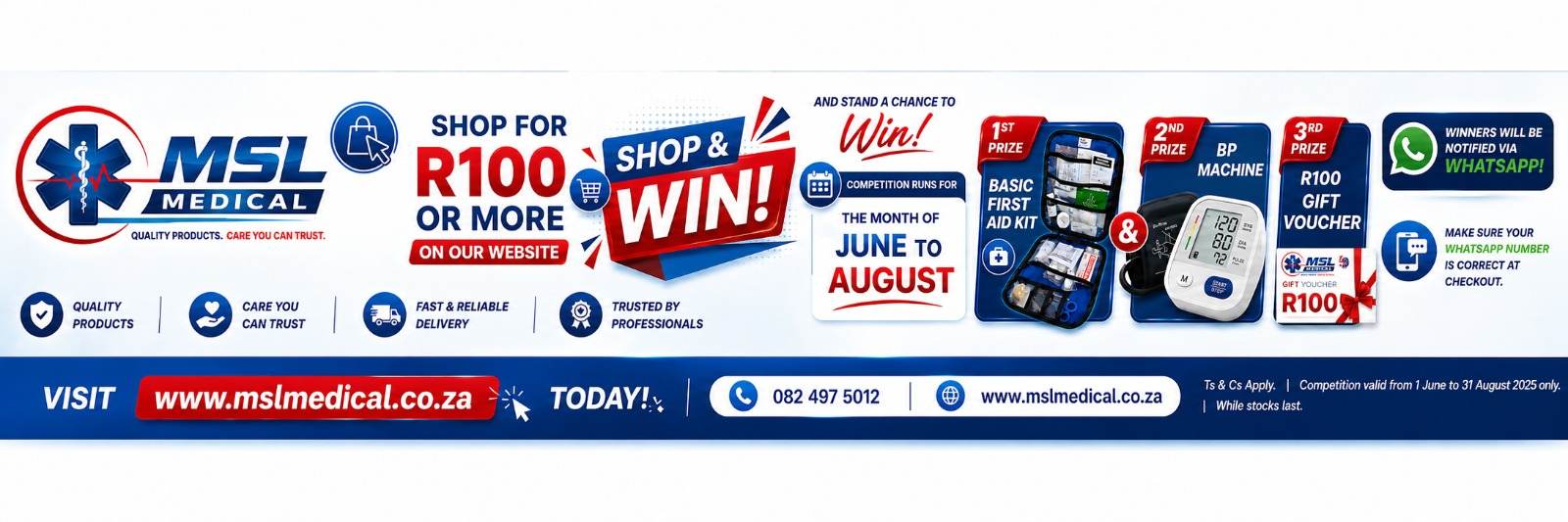 Shop for R100 or more and stand a chance to win — June to August