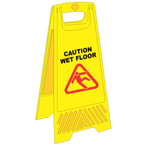 Standard Caution Wet Floor A-Frame Floor Stand