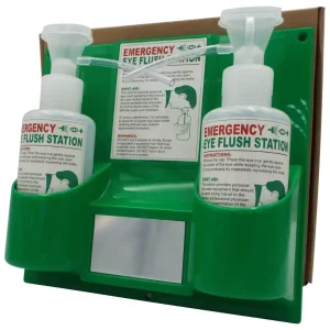Eye Wash Station - Double Bottle Green